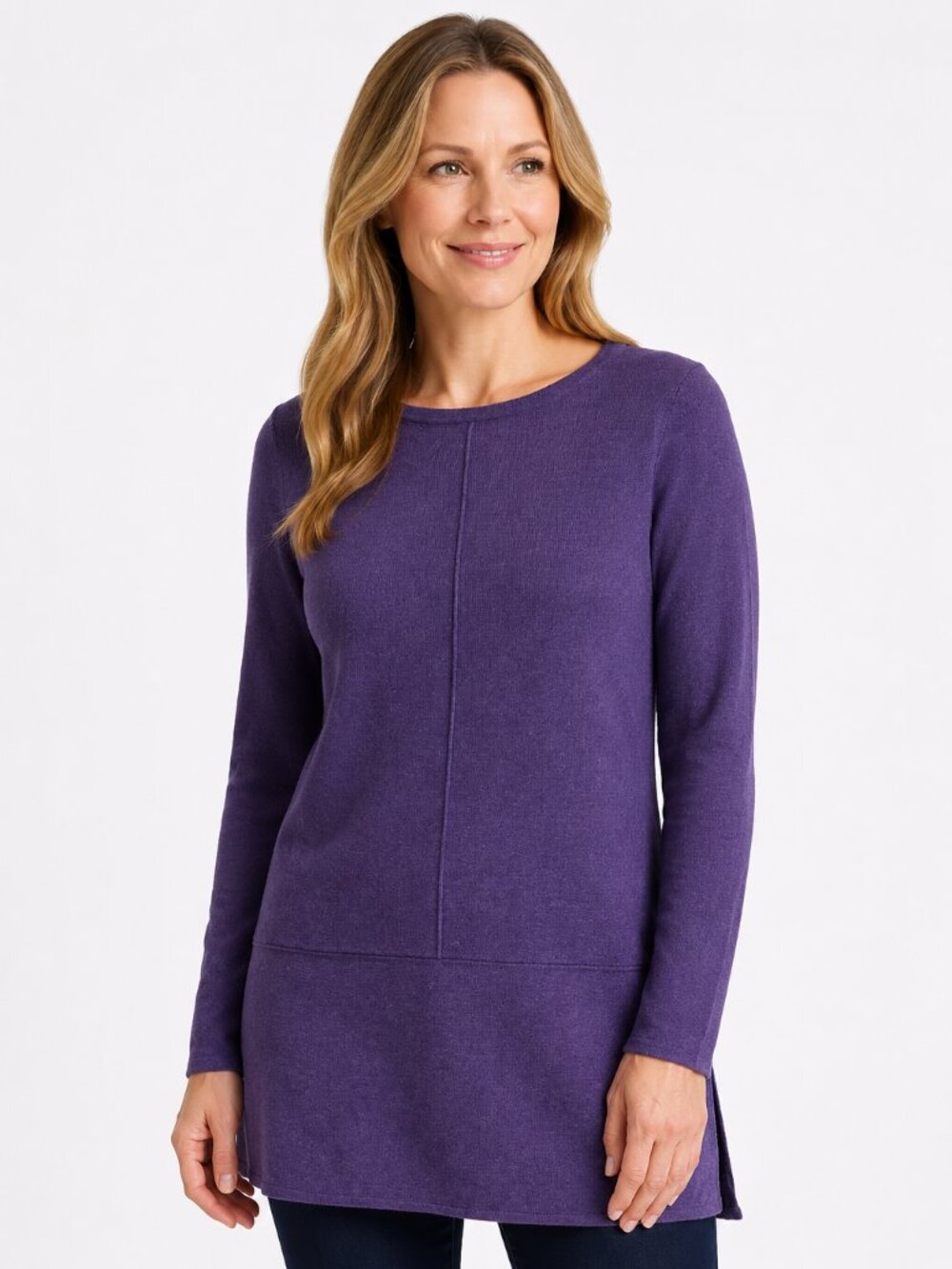 Bartolini Merino Wool Cashmere Tunic Sweater Made in Italy